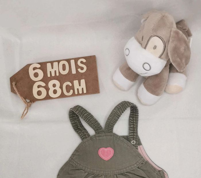 Robe 👣 creeks, en jean 6mois/67cm - photo numéro 7