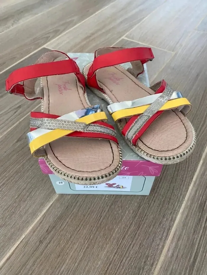 Bien lire 🙏 Sandale fille Multicolore T29 - photo numéro 2