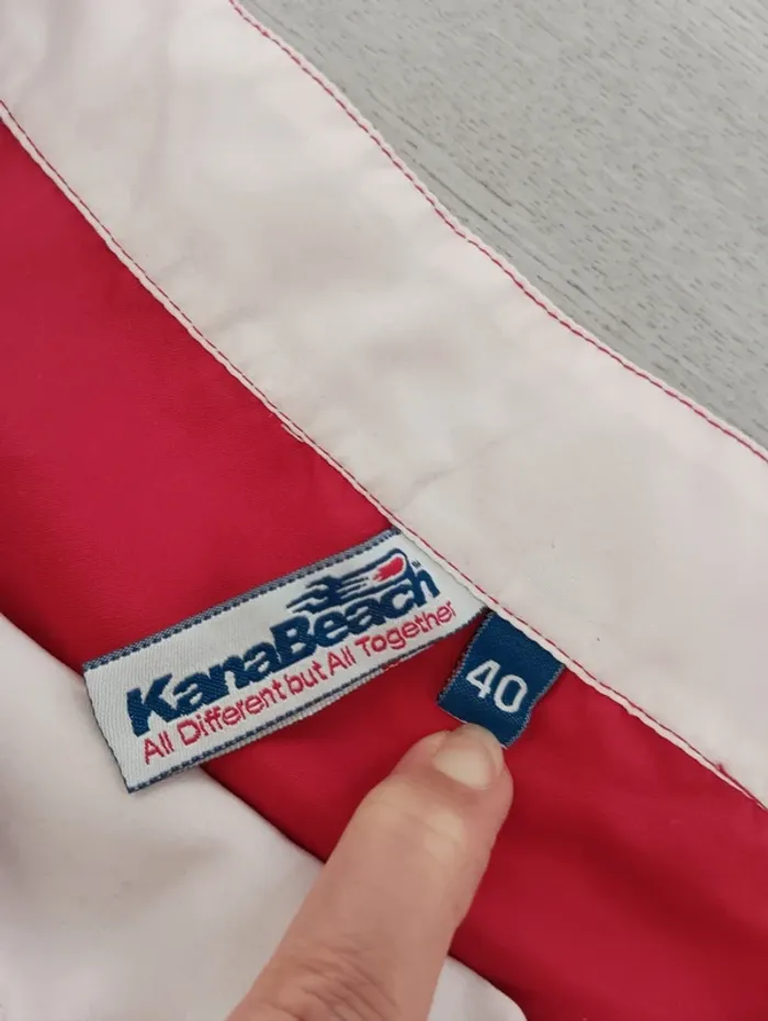 Blouse ML rouge originale Kanabeach Taille 38 en Tbe - photo numéro 3