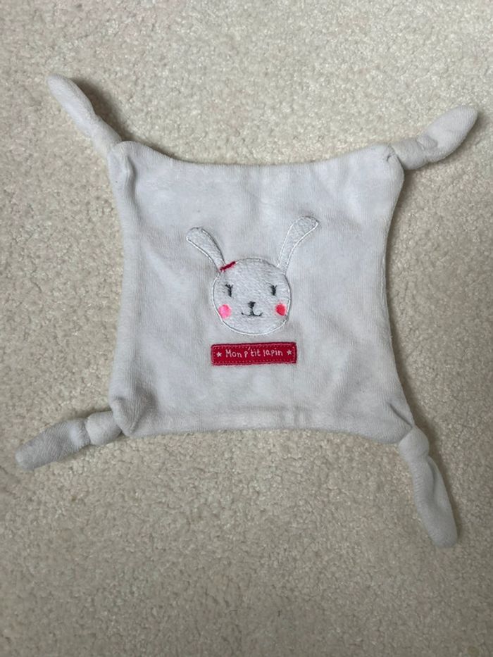 Doudou plat blanc gémo - photo numéro 2