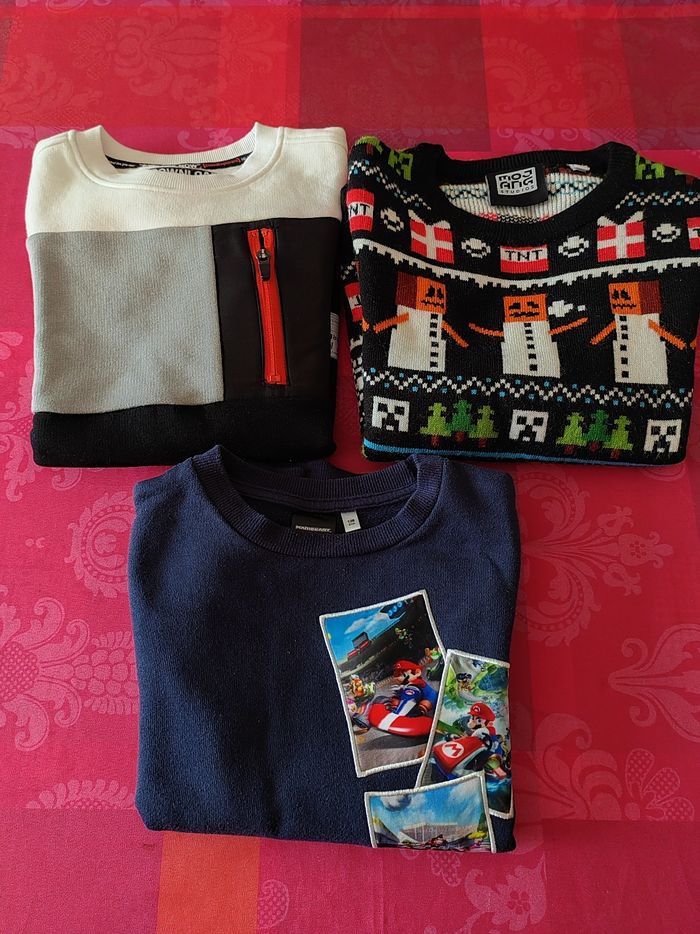 Lot de 3 pulls 8 ans