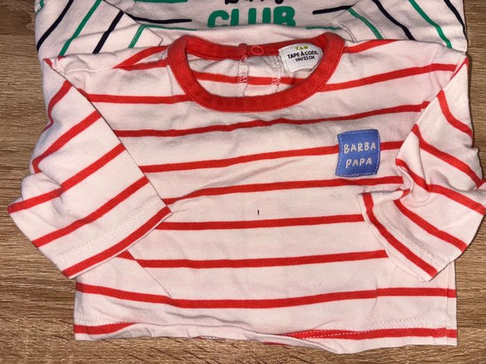 Lots de 4 maillot manche longue 1 mois - photo numéro 4