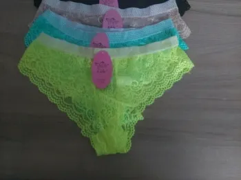 Lot de 8 shorty tanga culotte femme taille S style dentelle couleur fluo avec etiquette