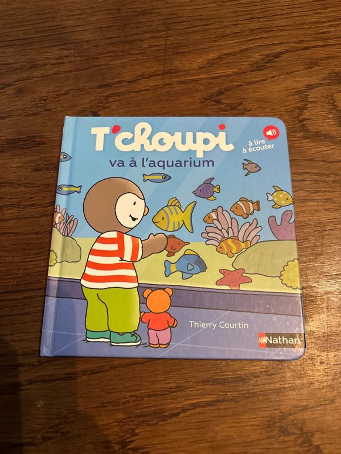 Livre T’choupi va à l’aquarium