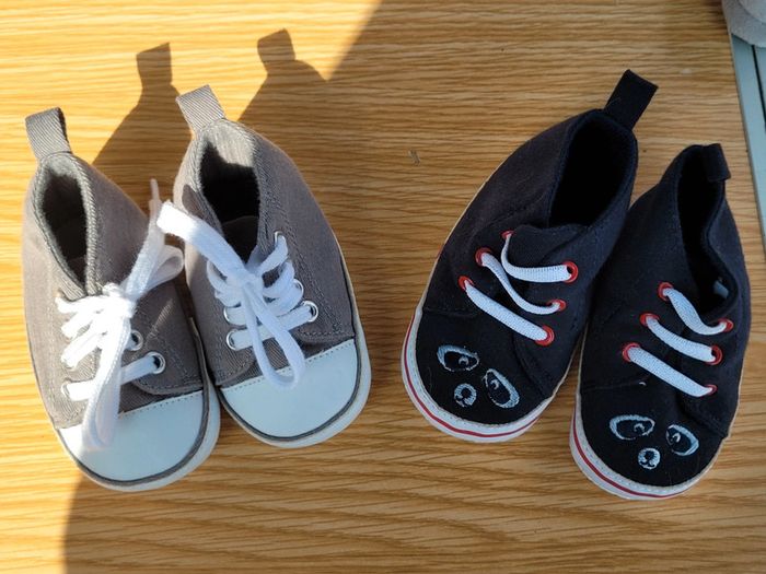 Lot de 2 paires de tennis naissance garçon - photo numéro 2