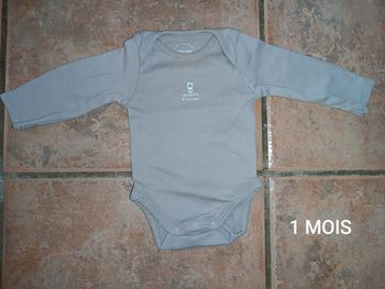 Body garçon 1 MOIS