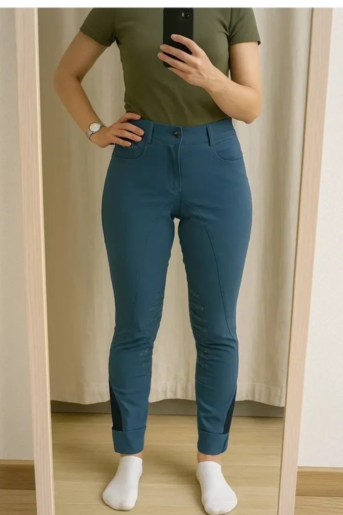 Pantalon d’équitation Animo gris-bleu – Taille 34 – Très bon état