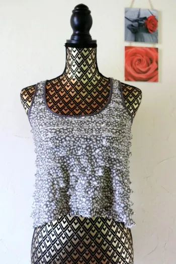 🌸Débardeur court à volants New Look, taille S