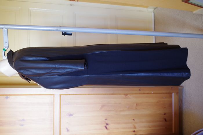 Blacky Dress - Robe cuir agneau, coupe évasée noir T. 42 - photo numéro 4
