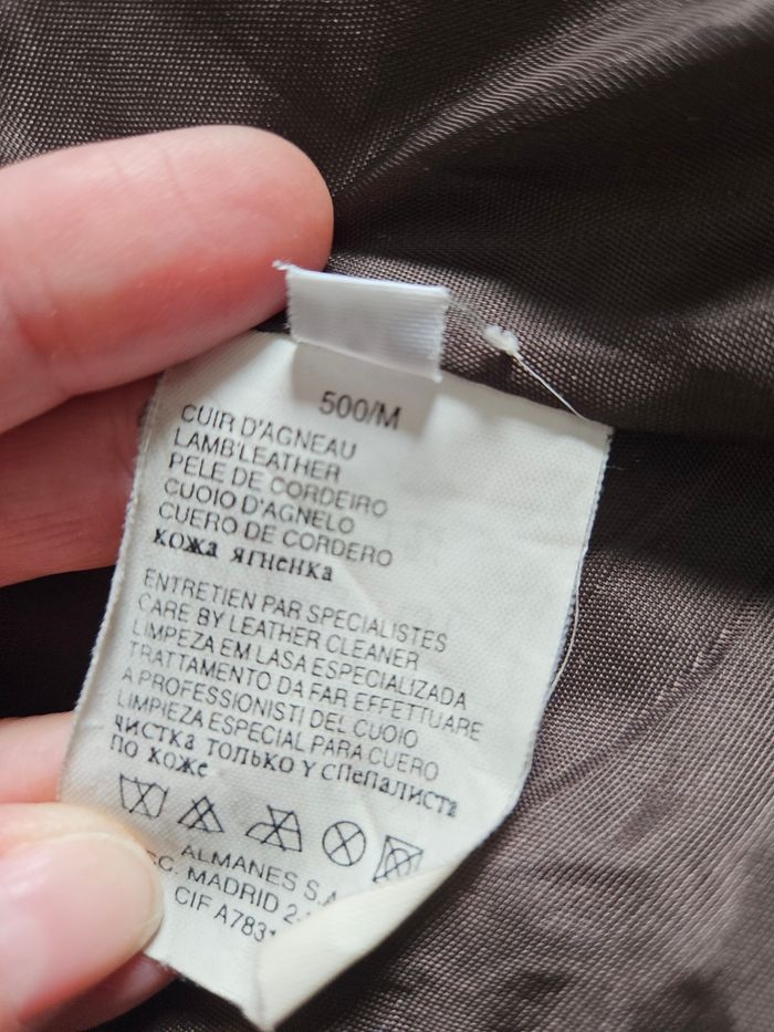 Veste cuir marron foncé - photo numéro 3