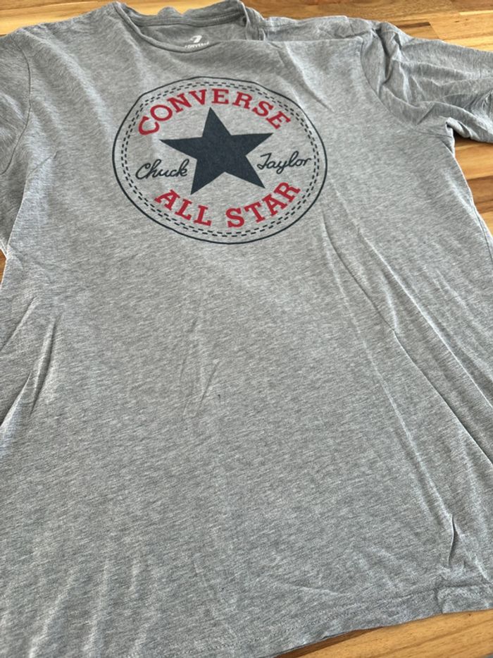 T-shirt gris converse - photo numéro 6