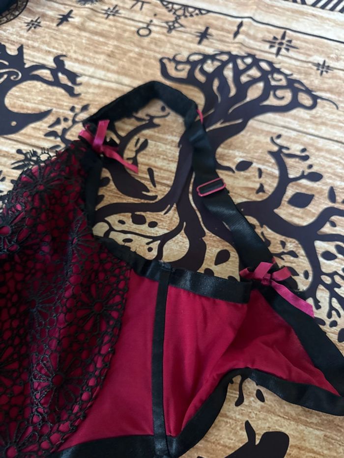 Soutien gorge rouge et noir soleil sucré - photo numéro 3