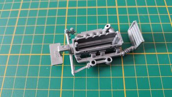 Moteur pièce détachée miniature Bburago burago Jaguar SS100 1937 1/18 1/18e 1/18ème #D57