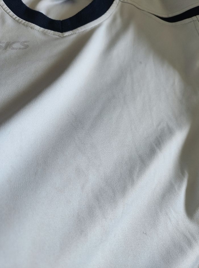 T-shirt mc maillot sport blanc Asics 10 ans - photo numéro 4