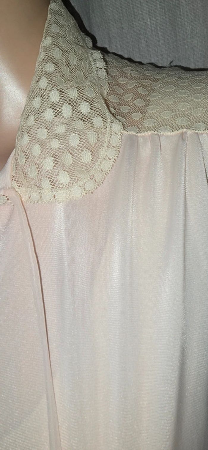 Charmante Tunique Vintage Dentelle & Rose Poudré - photo numéro 11