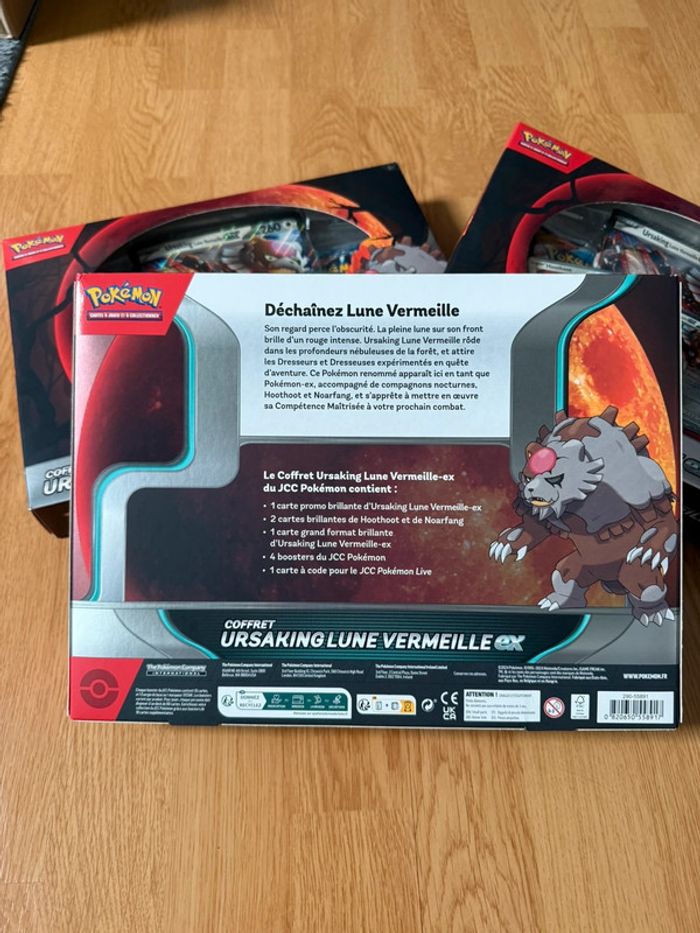 Coffret Pokémon Ursaking Lune Vermeille ex - photo numéro 3