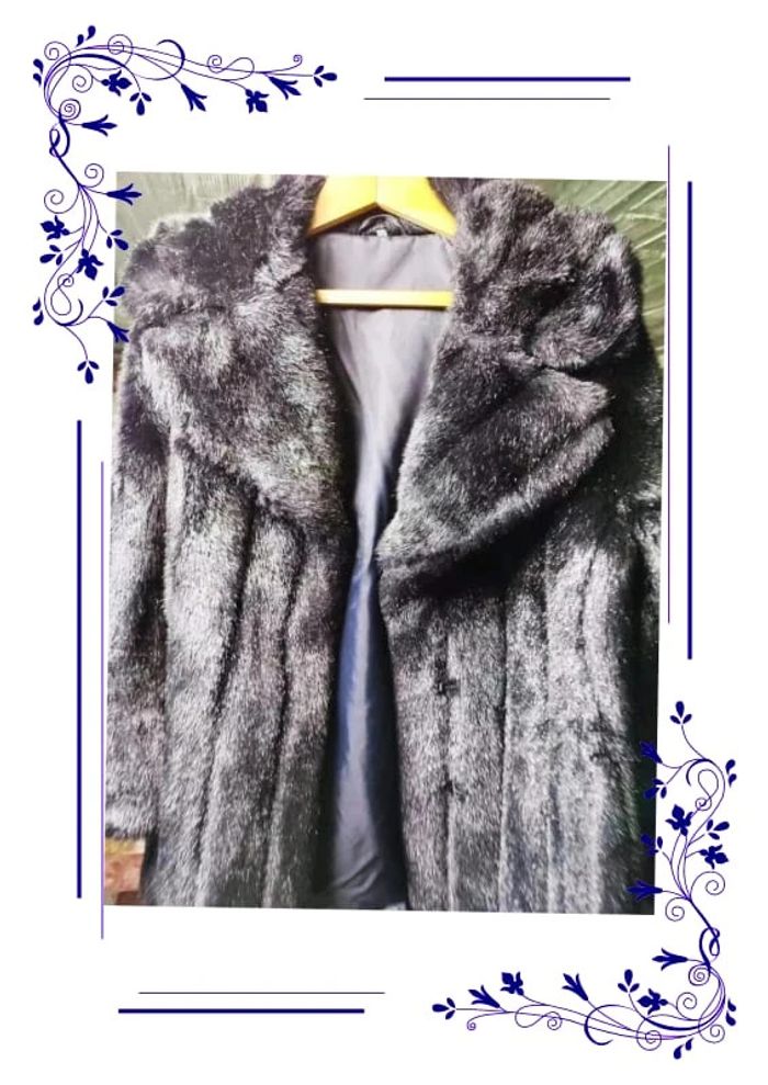Veste fausse fourrure noire 42 - photo numéro 2