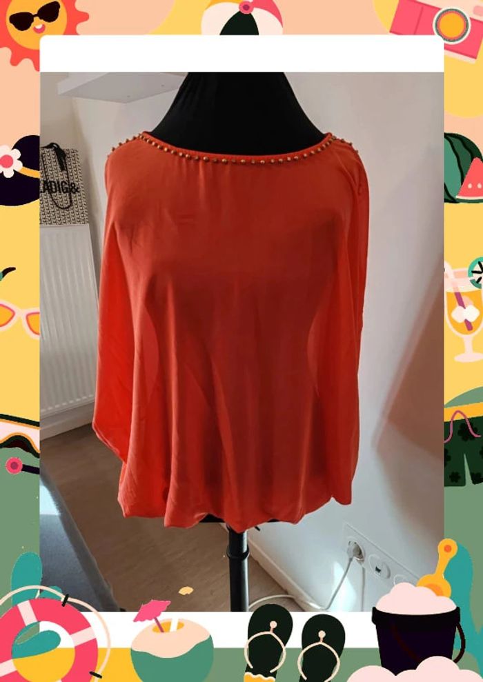 Blouse cerise
