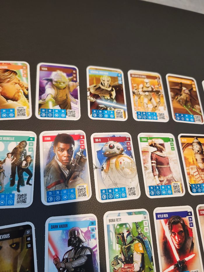 Lot 42 cartes disney auchan star wars sans doubles - photo numéro 3