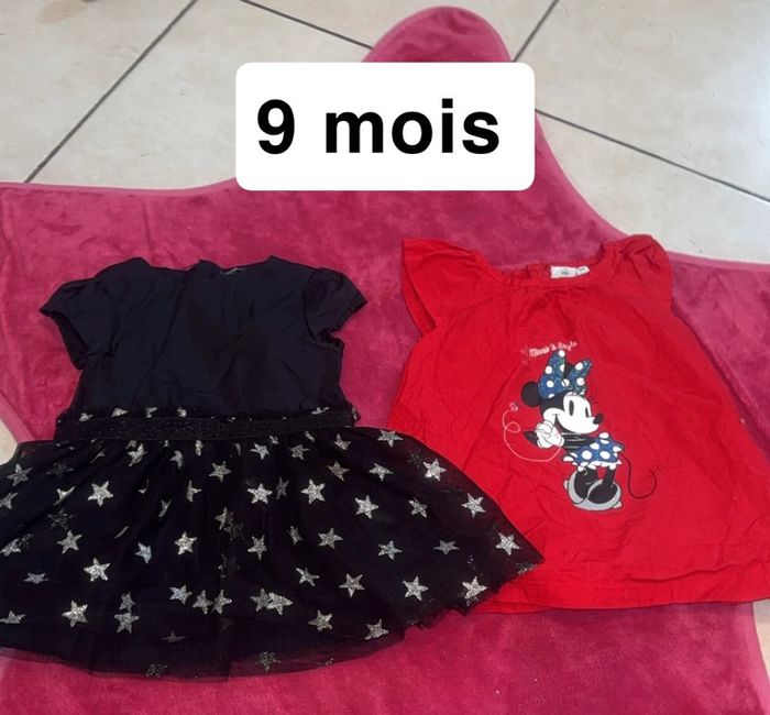 2 robes fille 9 mois