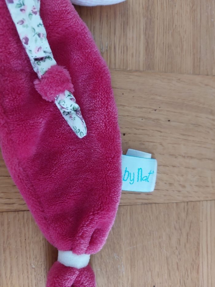 Doudou Lapin rose Baby Nat - photo numéro 5