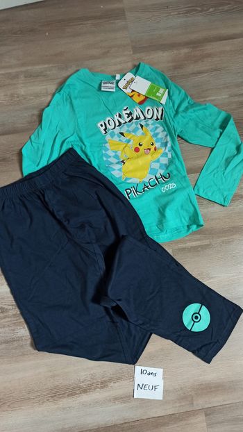 Pyjama pokemon automne Pikachu 10 ans