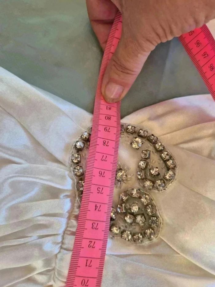Robe de cérémonie écru effet satin avec son etole 🌹40/42 🌹 - photo numéro 11