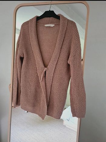 Gilet mi long rose 10 ans