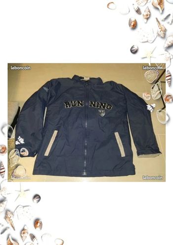 Blouson zippé bleu 12 ans wrb