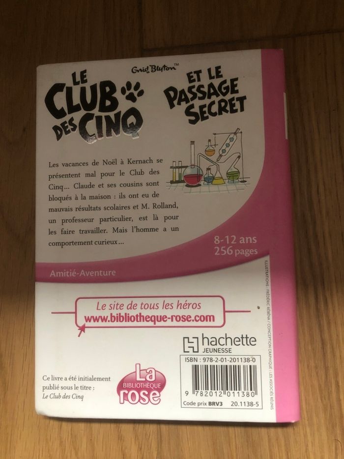 Les classiques de la rose - Le club des cinq et le passage secret - photo numéro 2
