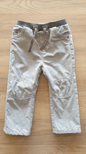 Pantalon bébé beige, taille 18 mois, Obaïbi