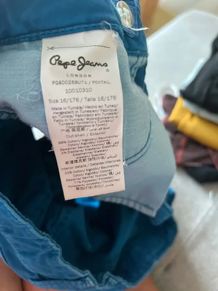 Short pépé jeans bleu - photo numéro 4
