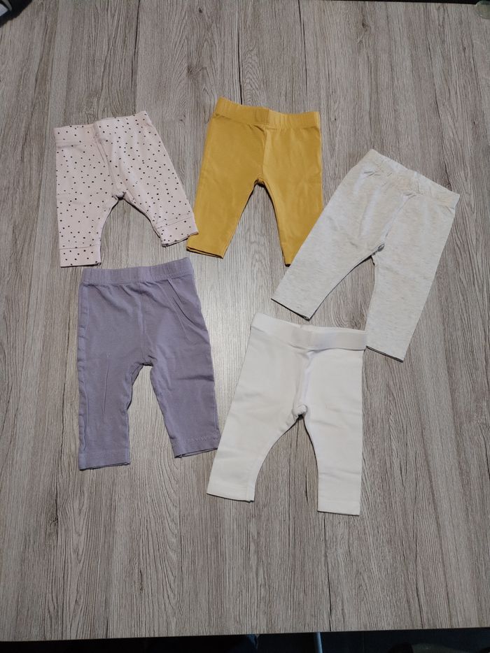 Lot de 10 leggings 3 mois fille - photo numéro 2