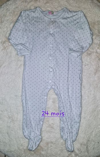 Pyjama 1 pièce fille 24 mois