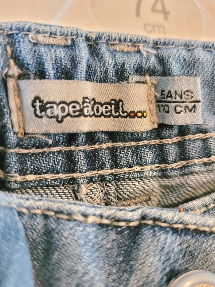 Short 3/4 en jeans "Tape à l œil" taille 5 ans - photo numéro 3