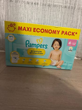 Couche Pampers Premium Protection taille 4 - 90 couches 