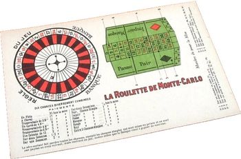 Carte postale ancienne La Roulette de Monte-Carlo Règle du Jeu Manière de poser
