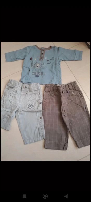 Tee-shirt manche longue+pantalons