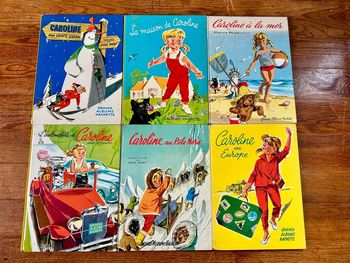 Lot de 6 Grands Albums Hachette anciens livres Caroline Pierre Probst bd vintage
