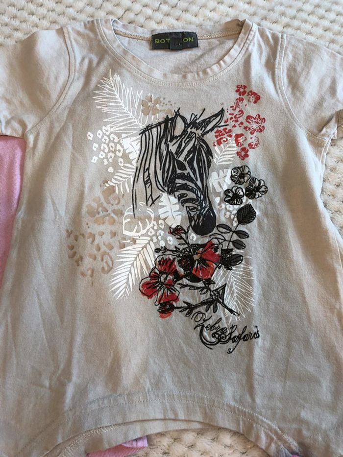 Lot 3 hauts teeshirt et gilet boléro 24 mois 2 ans - photo numéro 3