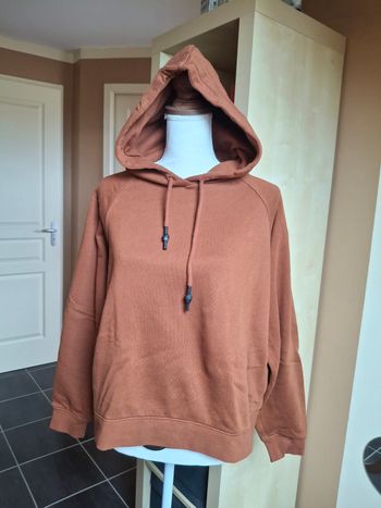 Sweat capuche camel cache-cache L