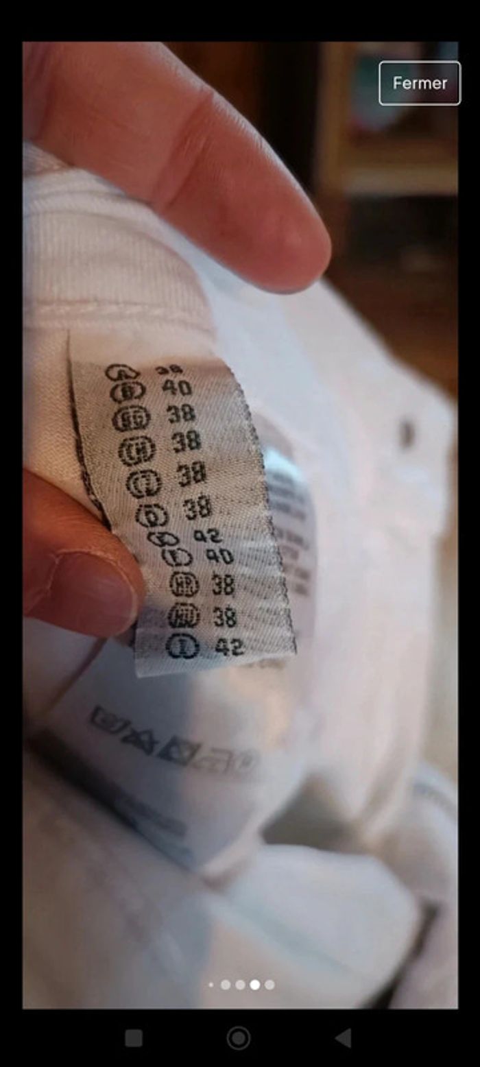 Pantalon blanc 40 - photo numéro 7