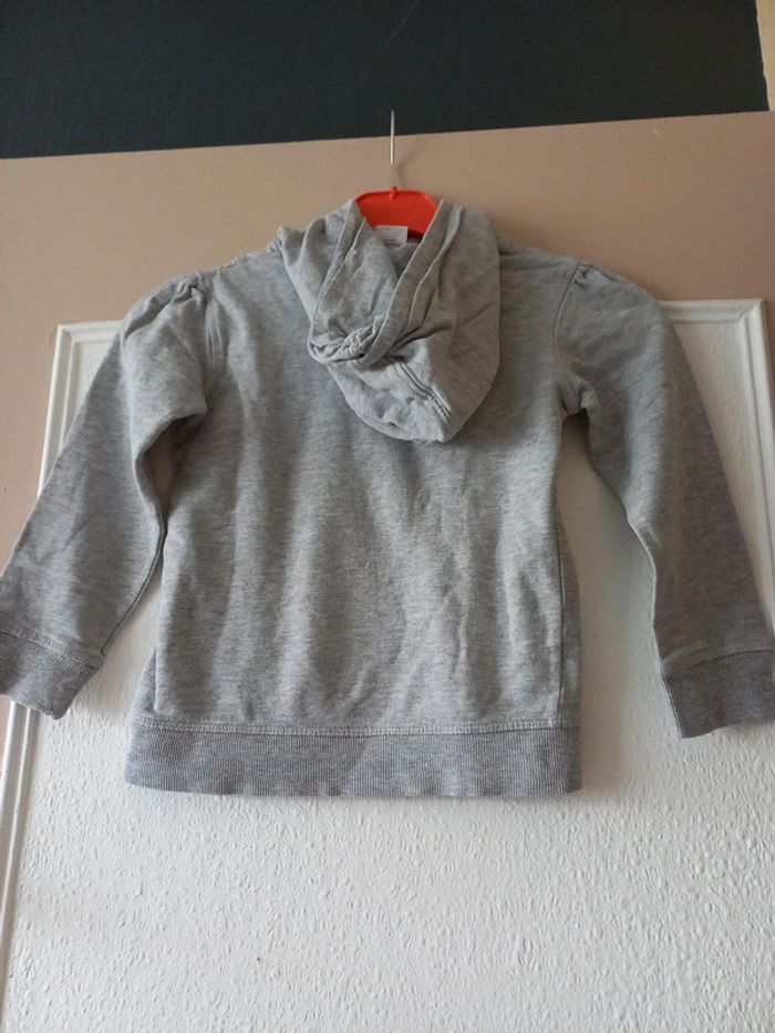 Sweat à capuche fille gris - photo numéro 3