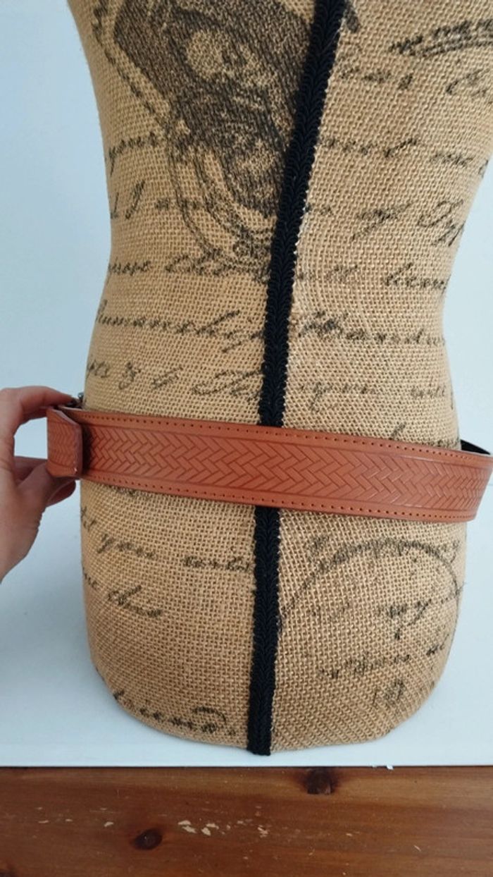 Ceinture marron avec motifs 110 cm mixte - photo numéro 4