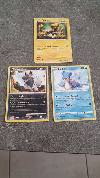 3 cartes Pokemon