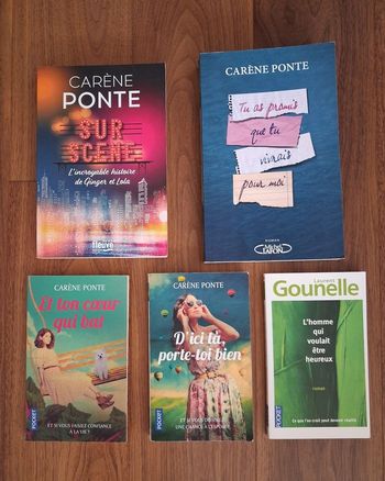 Passez du rire aux larmes avec ce lot de 5 romans dont 4 de Carène Ponte 