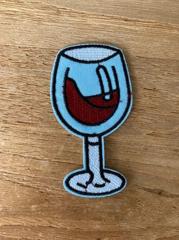 Patch thermocollant verre de vin