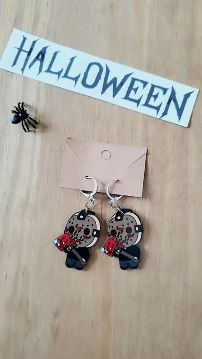 Boucles d'oreilles Halloween Jason de Vendredi 13