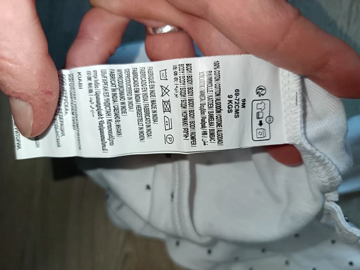 Body blanc étoiles Kiabi fille garçon 9 mois - photo numéro 4