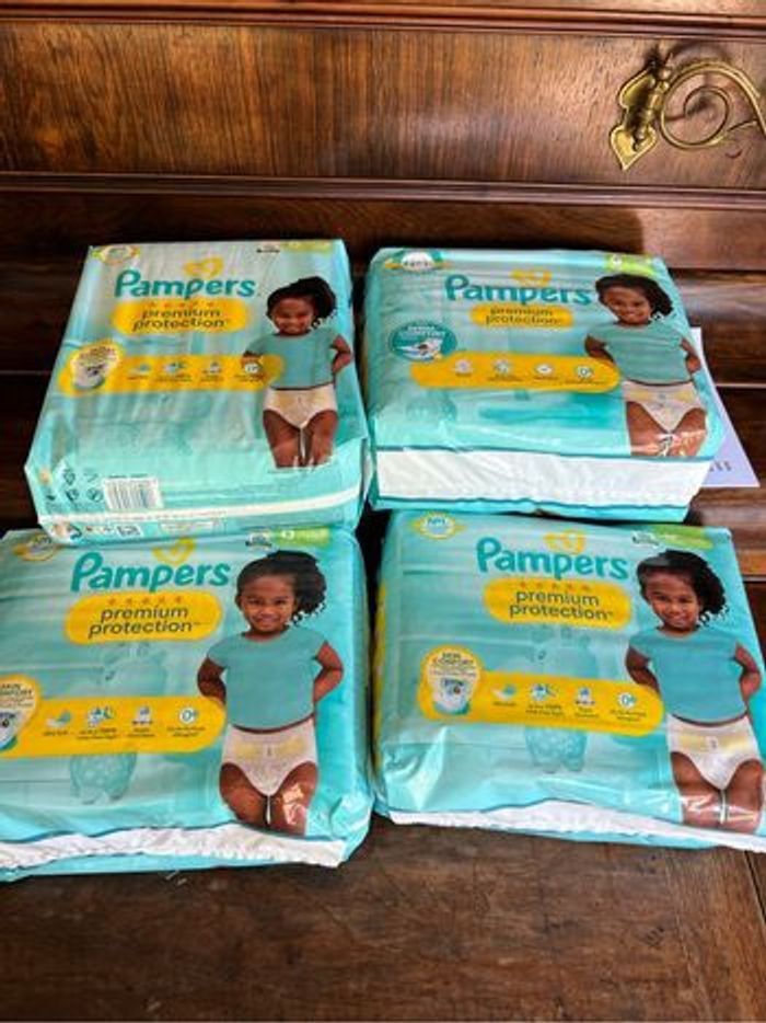Couche taille 6 Premium Pampers : 120 couches (4*30)